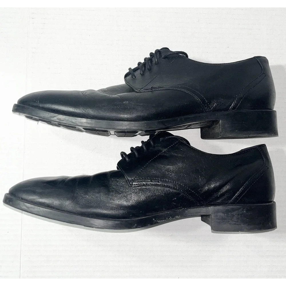 Cole Haan Hawthorne Oxford Shoes Men's 10‎ Black Leather Academia Professional